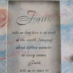 Hallmark Tabletop Framed "FAITH" Poem - art gallery art8402